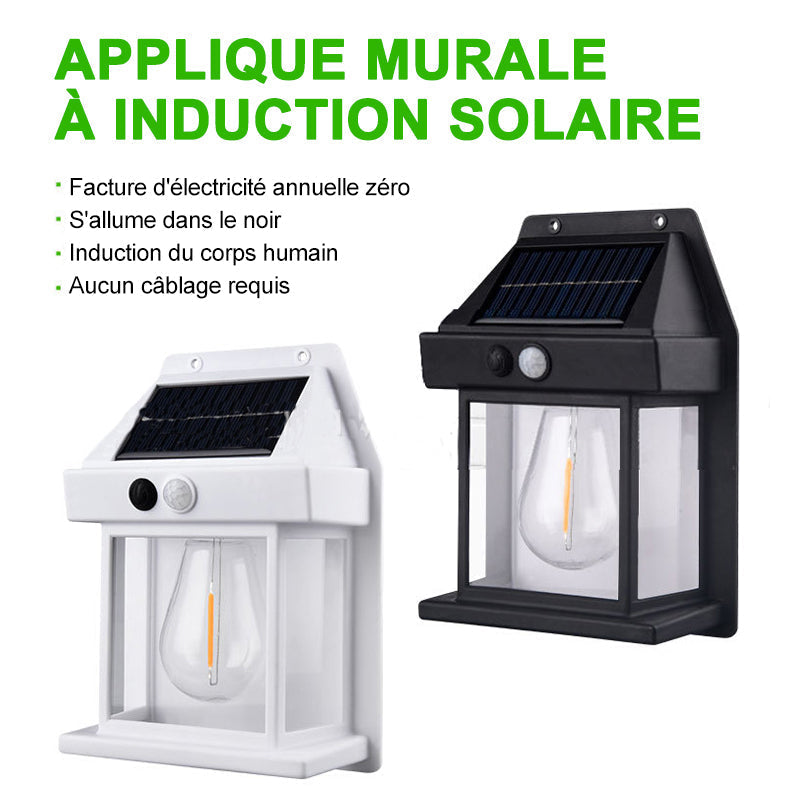 Contenu du carton de l'applique solaire murale