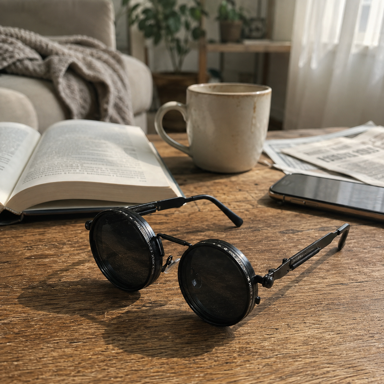 🕶️ LUNETTES STEAMPUNK À OPACITÉ RÉGLABLE — La Seule Paire Qui S'Adapte à VOTRE Soleil 2