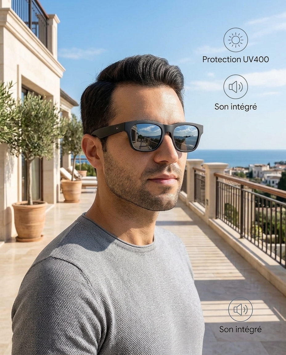 Lunettes de Soleil Connectées Bluetooth SmartAudio™ - Son Stéréo & Appels Mains Libres 4