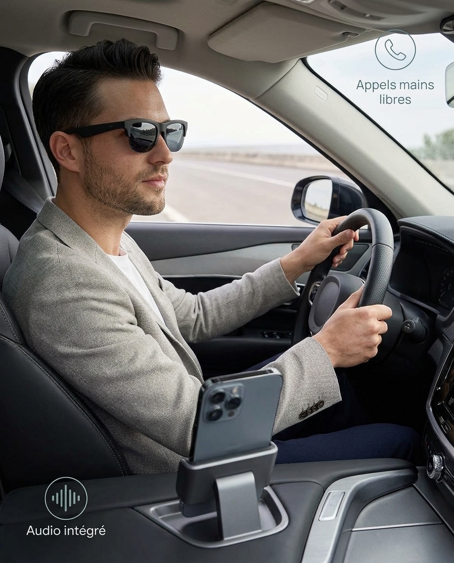 Lunettes de Soleil Connectées Bluetooth SmartAudio™ - Son Stéréo & Appels Mains Libres 5