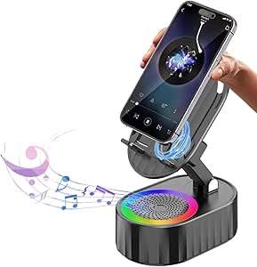 Enceinte Support Téléphone Intelligent à Capteur Magique & Lumières RGB 8