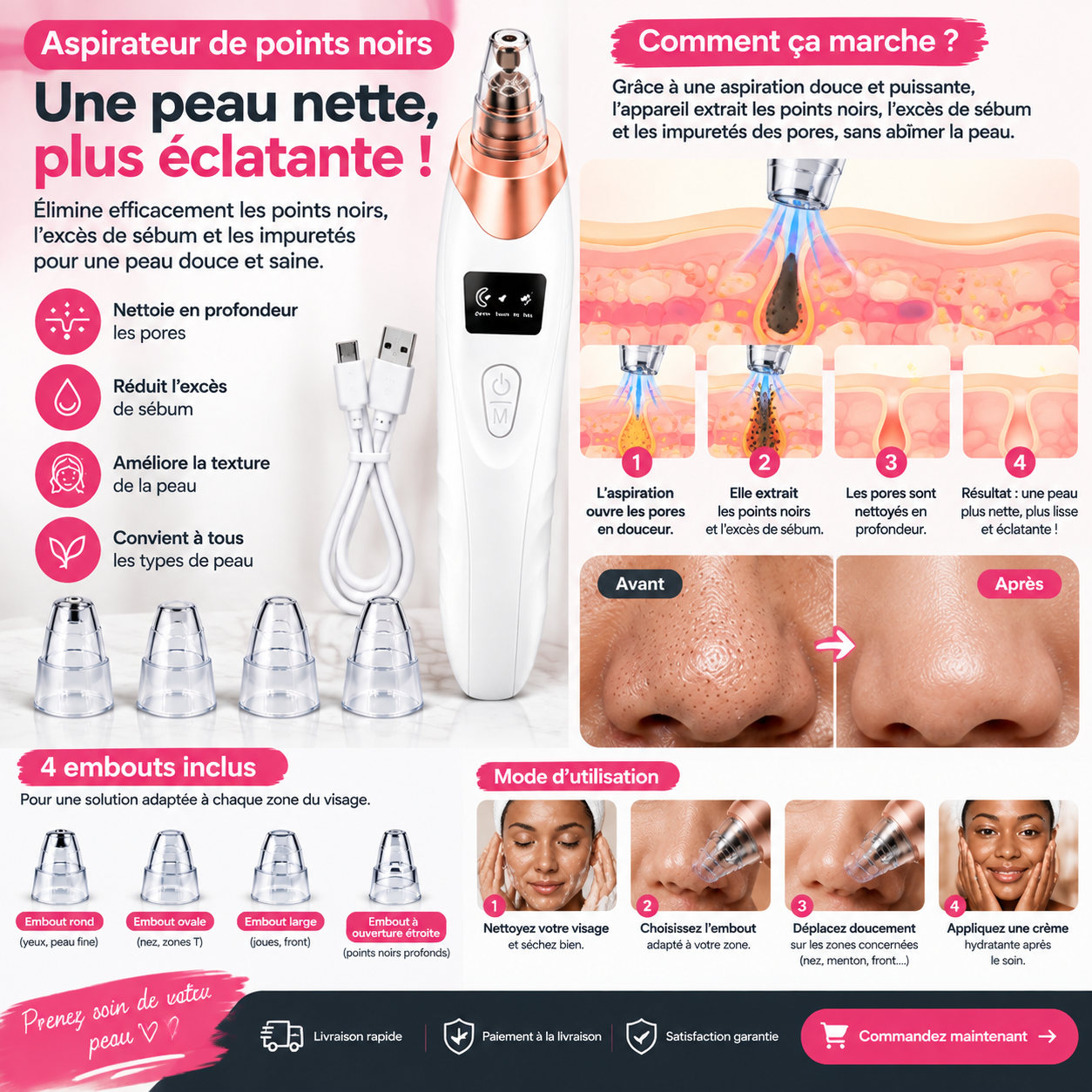 Aspirateur de graisse pour visage  3