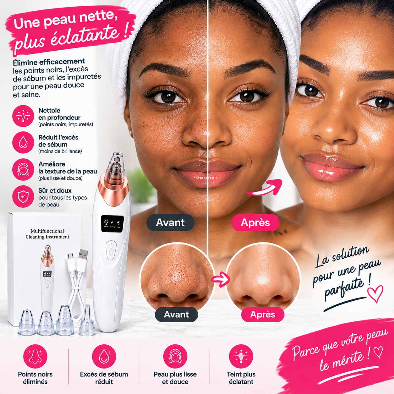 Aspirateur de graisse pour visage  2