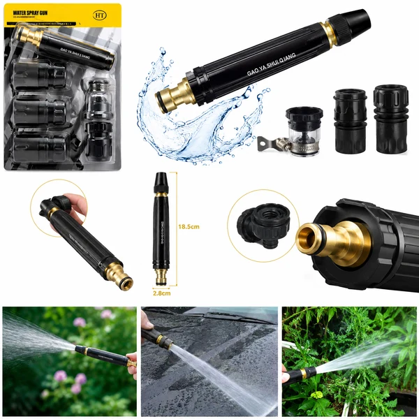 Kit Pistolet de Lavage Haute Pression — Voiture, Terrasse & Jardin