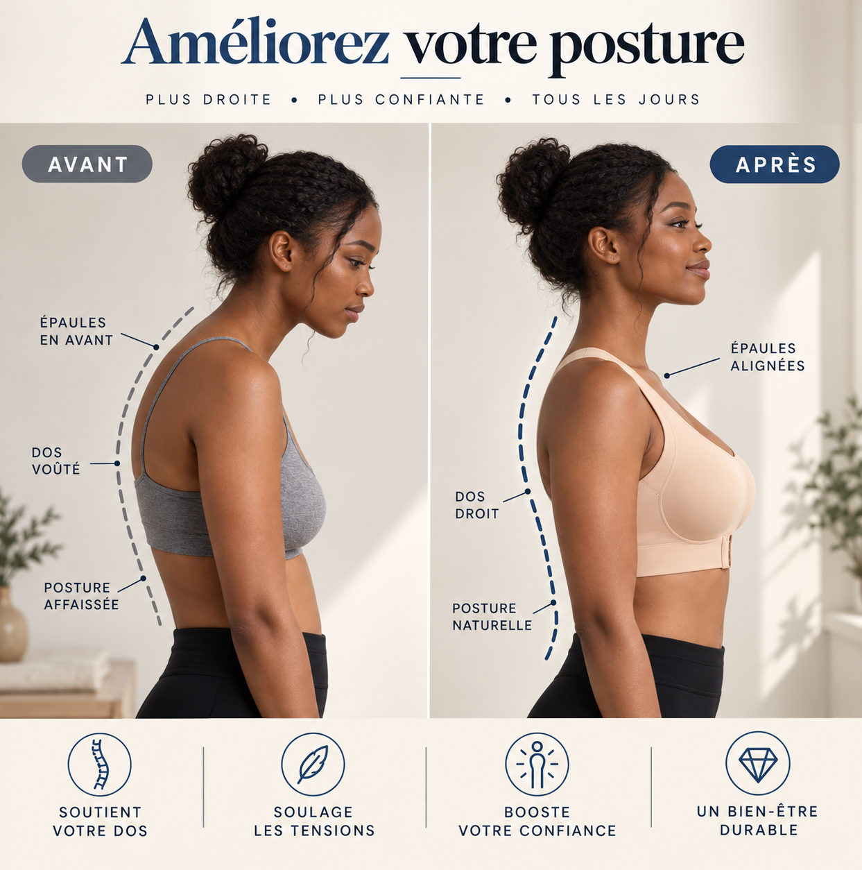 KIIVORA Aura™- MAINTIEN, CONFORT ET FÉMINITÉ