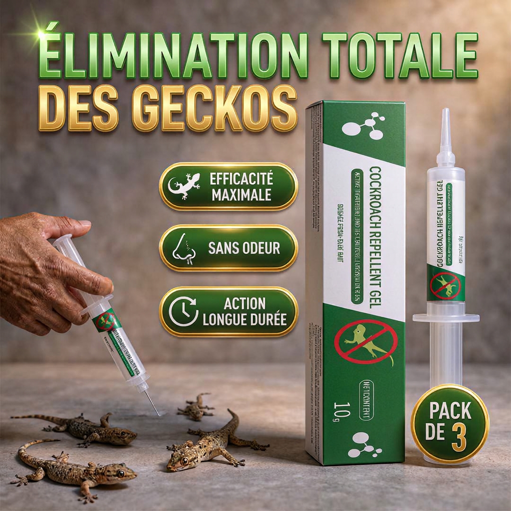 Appât-Gel Anti-Lézards (3 Seringues)