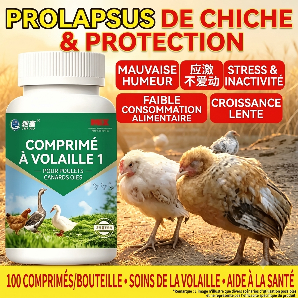 Comprimés Multiespèces pour Volailles – Protection et Bien-être de Votre Élevage