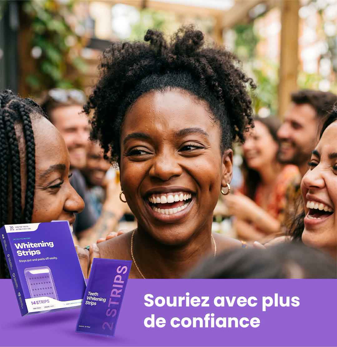 Bandes Blanchissantes Violettes pour les Dents 3