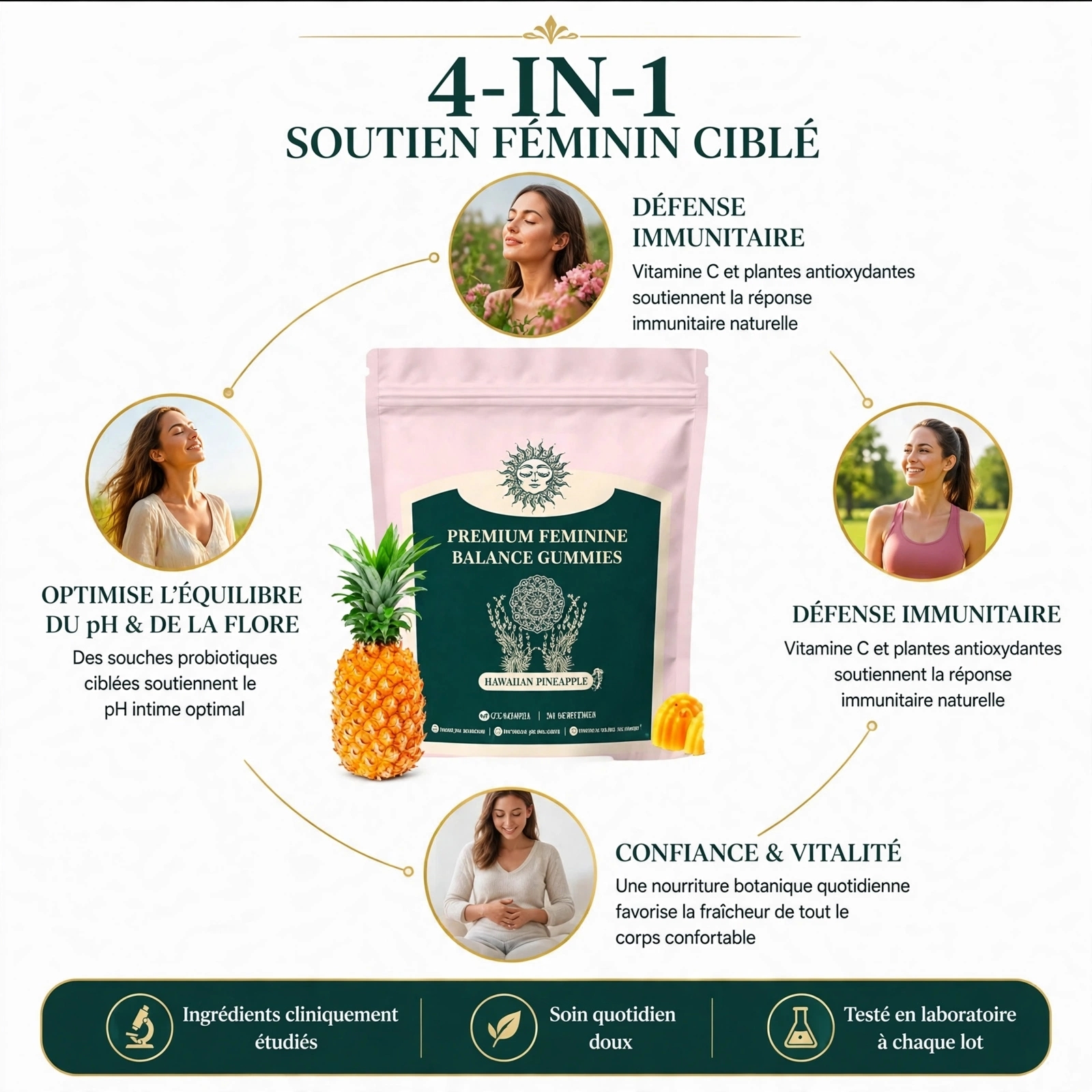 Gummies Probiotique Équilibré féminin et naturel  2