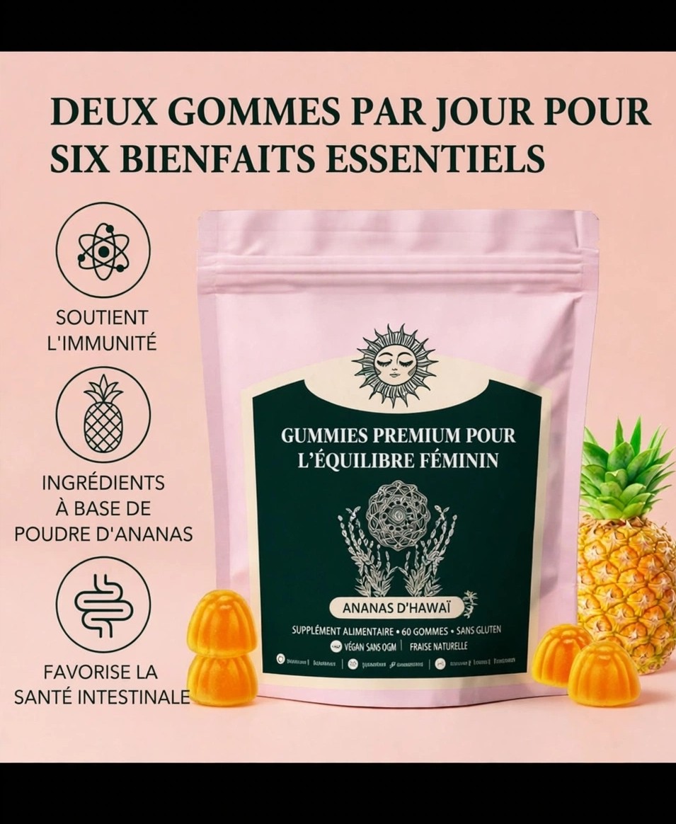 Gummies Probiotique Équilibré féminin et naturel  3