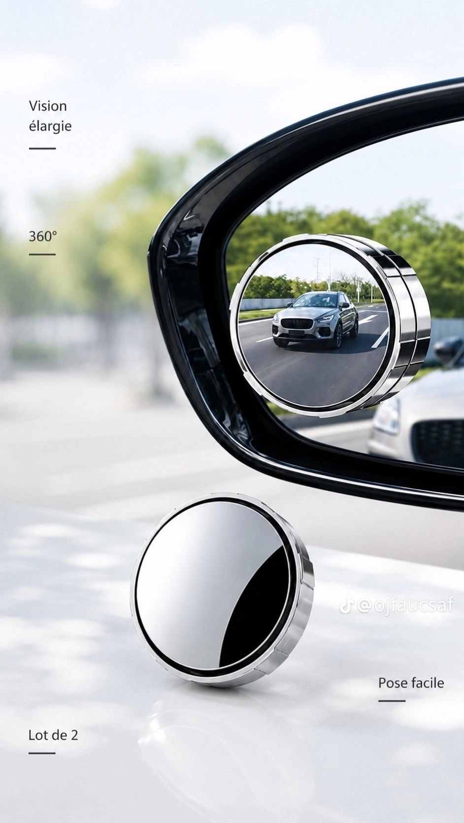 Miroir d’angle mort de voiture 