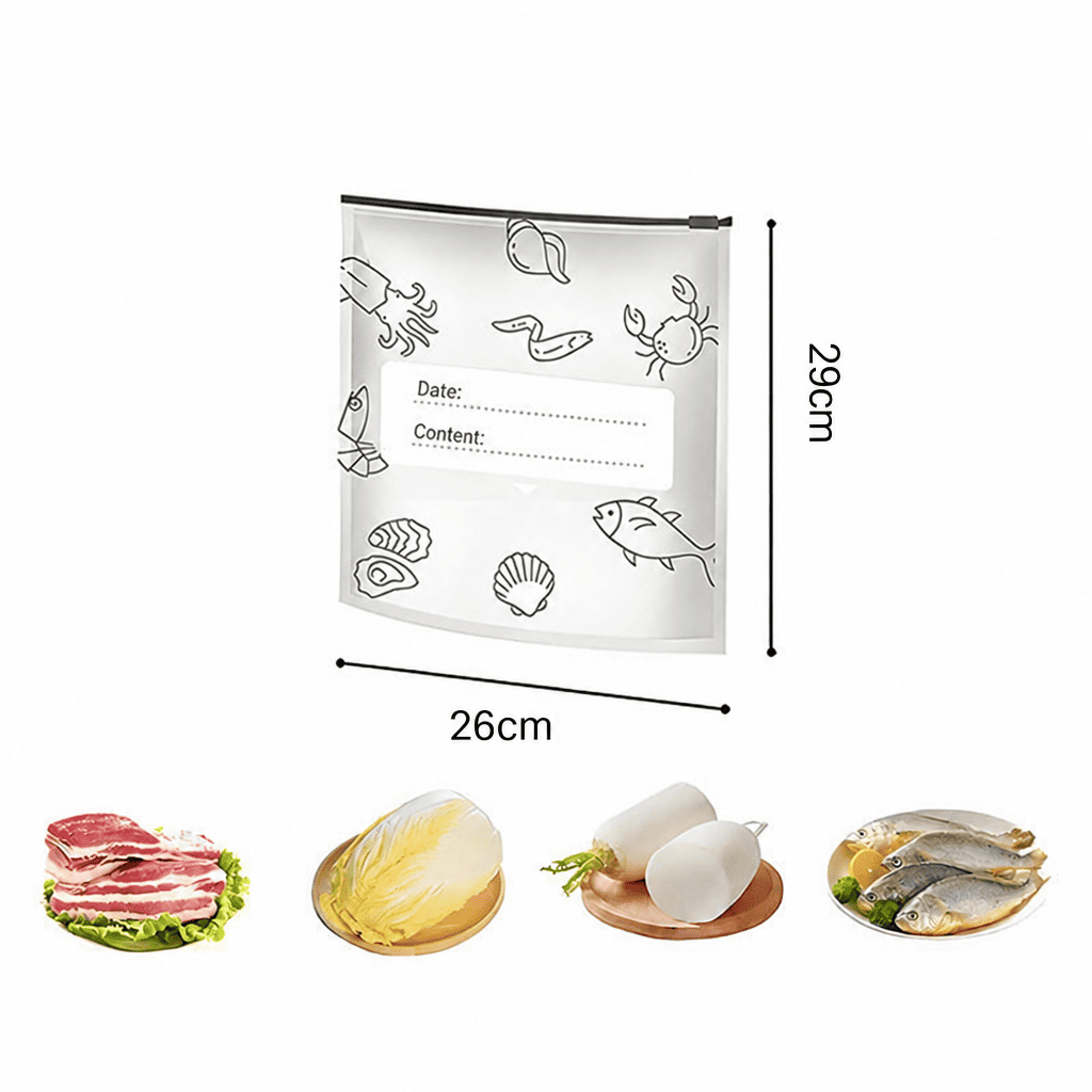 Sacs de Conservation Réutilisables EcoFresh™ - Fraîcheur Longue Durée & Zéro Déchet 2