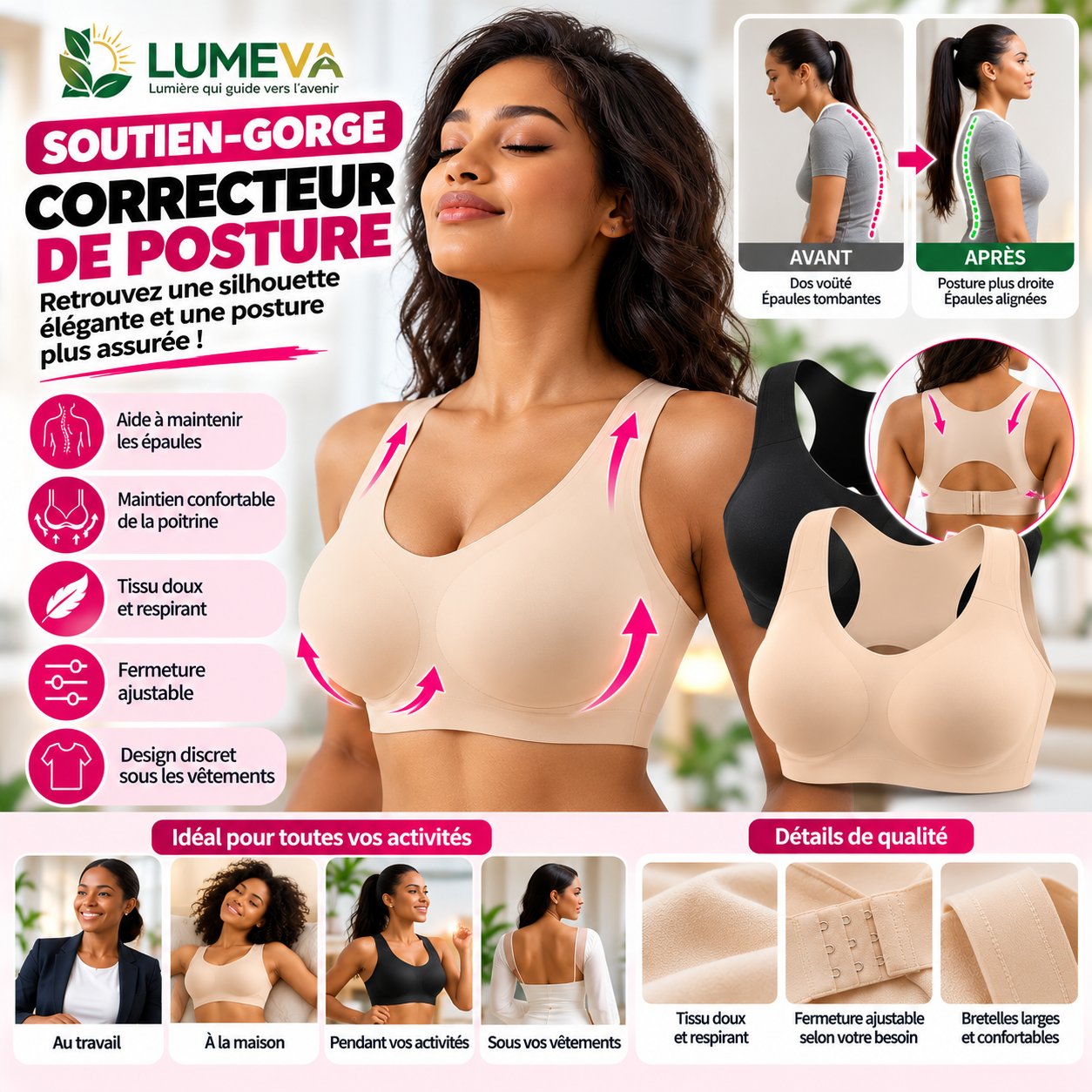 Soutien-gorges correcteur de posture