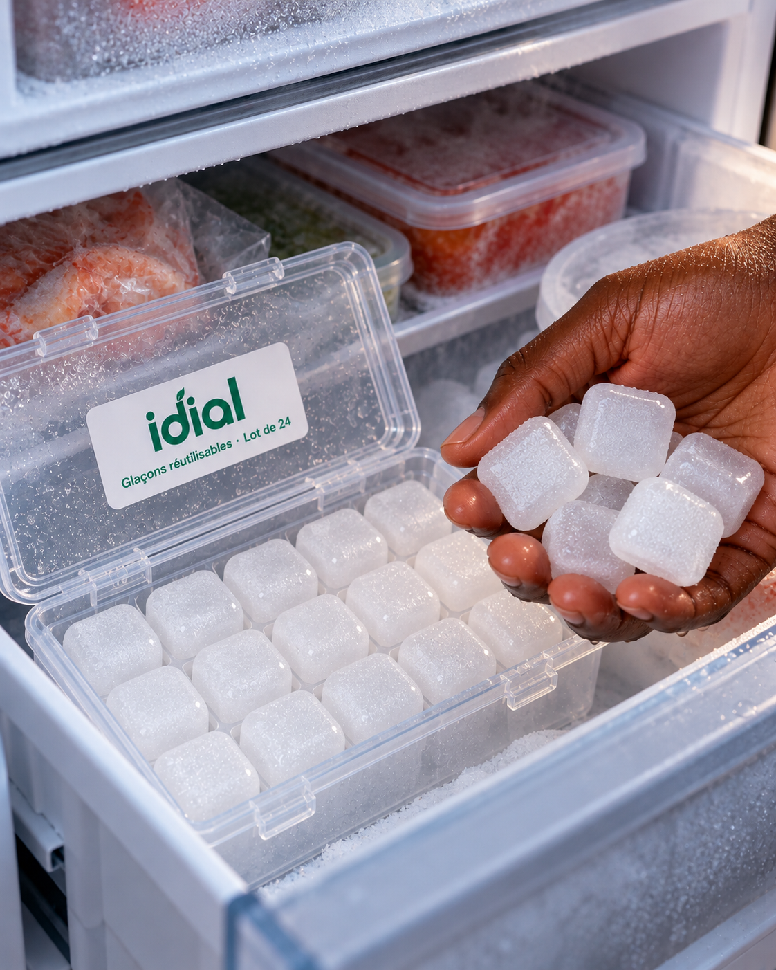 Lot de 24 Glaçons Réutilisables Haute Performance – Fraîcheur Pure & Saveurs Intactes 2