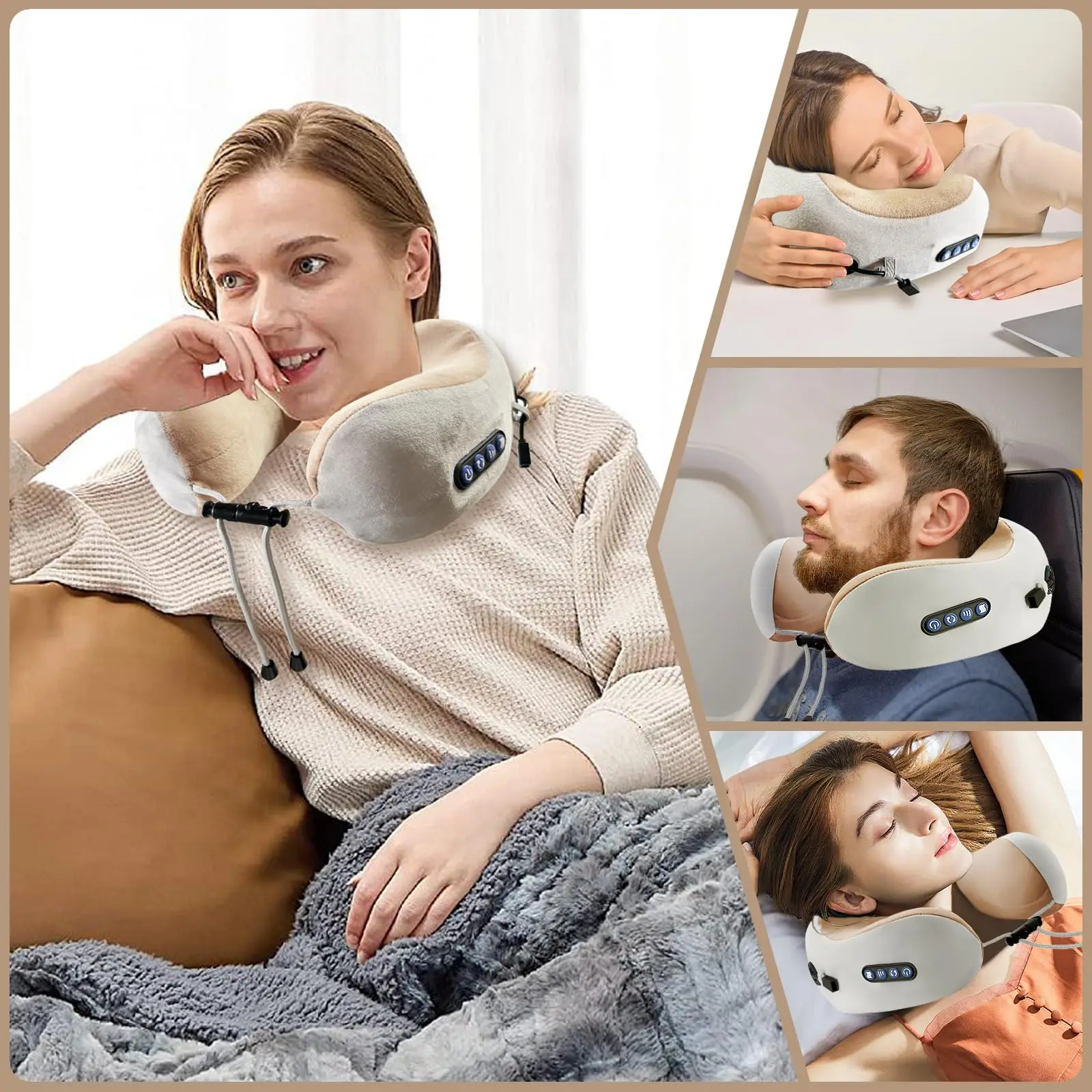 Coussin cervical masseur Ergonomique portable 3