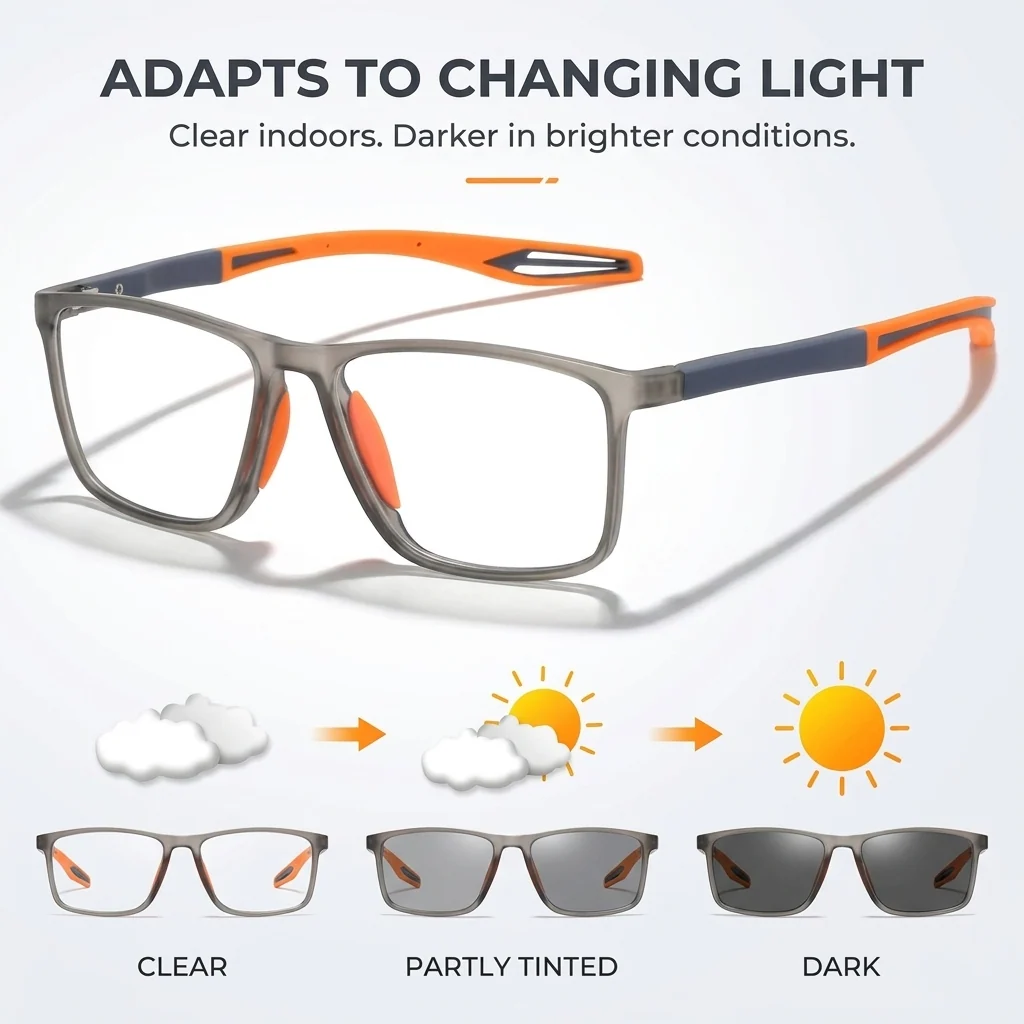Lunettes Progressives Photochromiques Haute Définition – Multifocales & Anti-Lumière Bleue 2