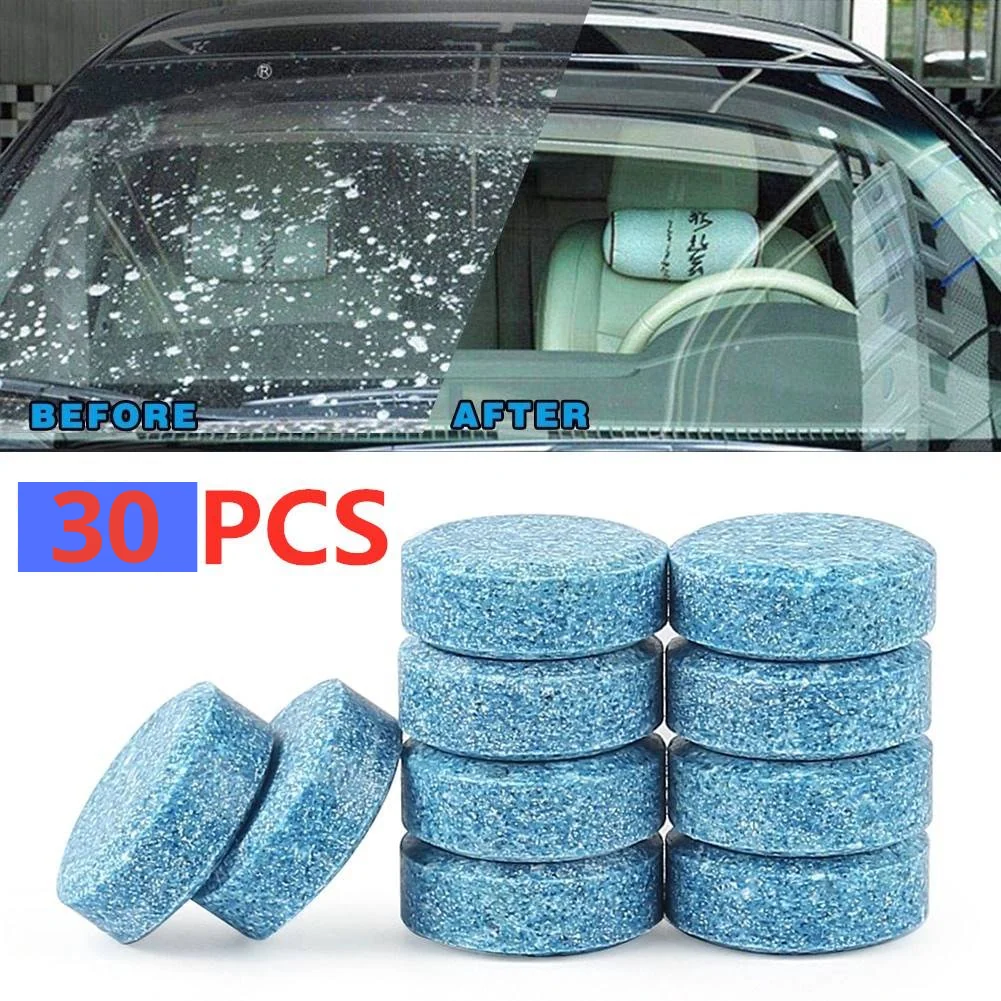 Pastilles Effervescentes Nettoyantes Haute Performance pour Vitres et Pare-Brise