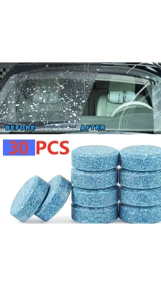 Pastilles Effervescentes Nettoyantes Haute Performance pour Vitres et Pare-Brise 4