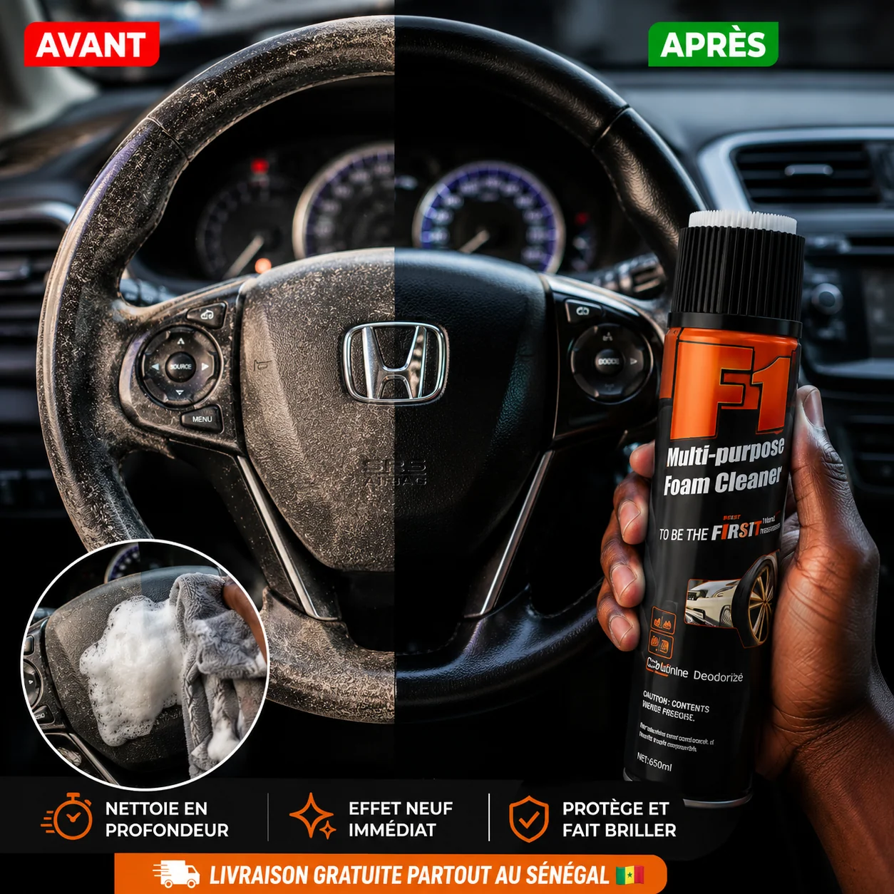 Mousse Nettoyante Multifonction Haute Performance - Flash Cleaner™  3