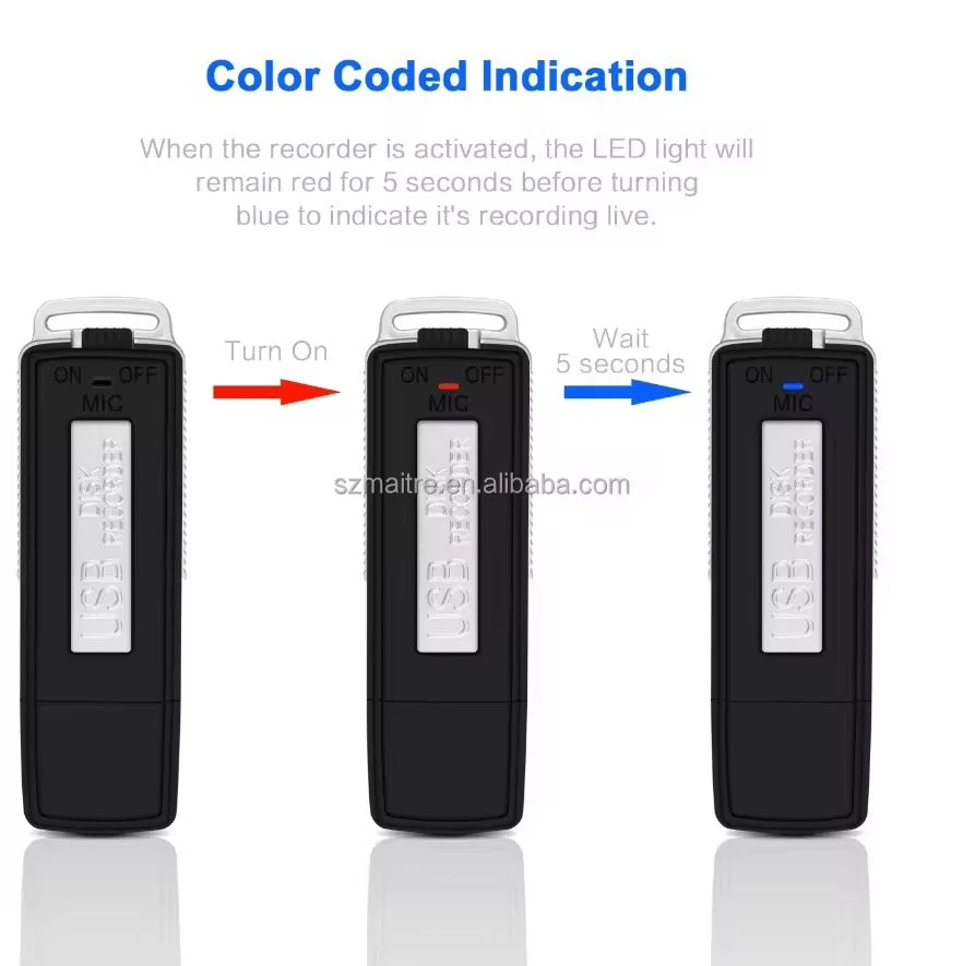 Clé USB Enregistreur Espion Intelligent HD - Dictaphone Furtif Haute Fidélité SpyVocal™ 5