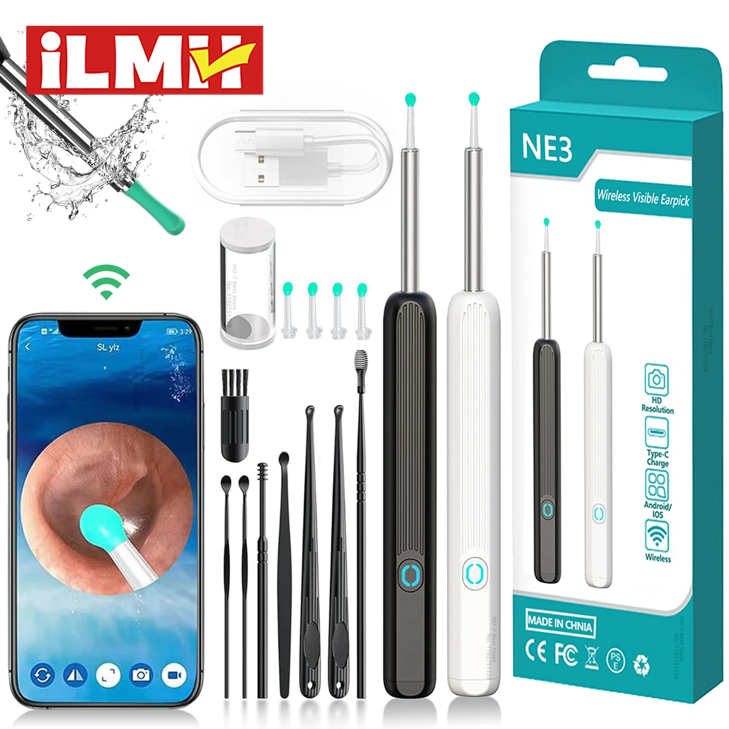 EarVision™ - Nettoyeur d'Oreilles Visuel Intelligent HD sans Fil