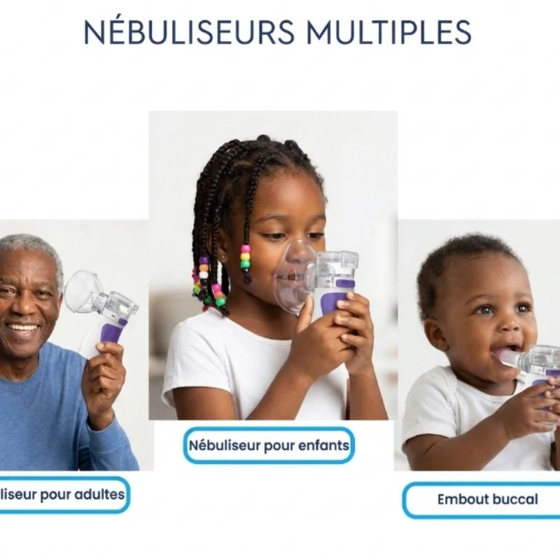 Nébuliseur Portable Ultrasonique – Soulagement Respiratoire Immédiat & Silencieux 2
