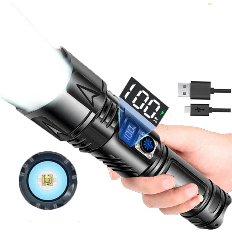 Torche LED Puissante & Rechargeable 2