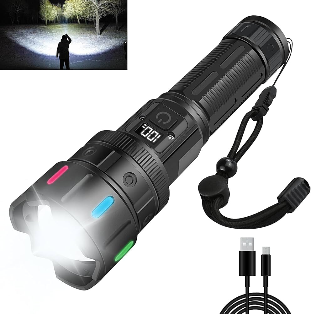 Torche LED Puissante & Rechargeable