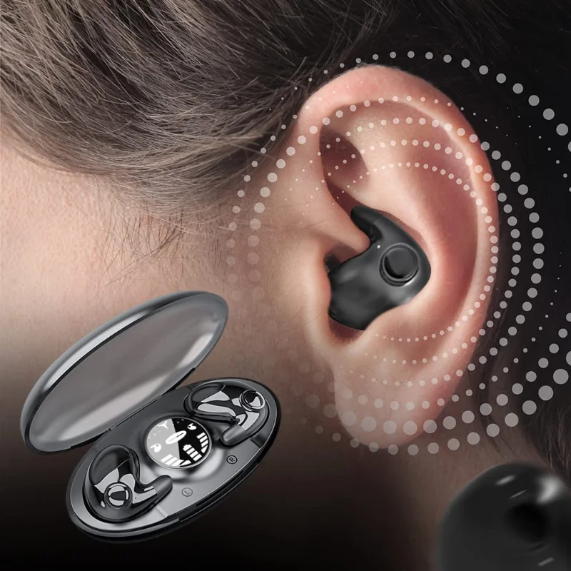 Écouteurs Invisibles de Sommeil Bluetooth 5.3 – Ultra-Légers, Anti-Bruit & Confort Latéral