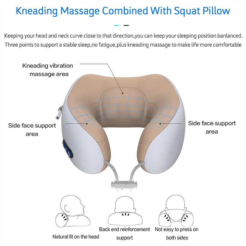 Coussin cervical masseur Ergonomique portable 5