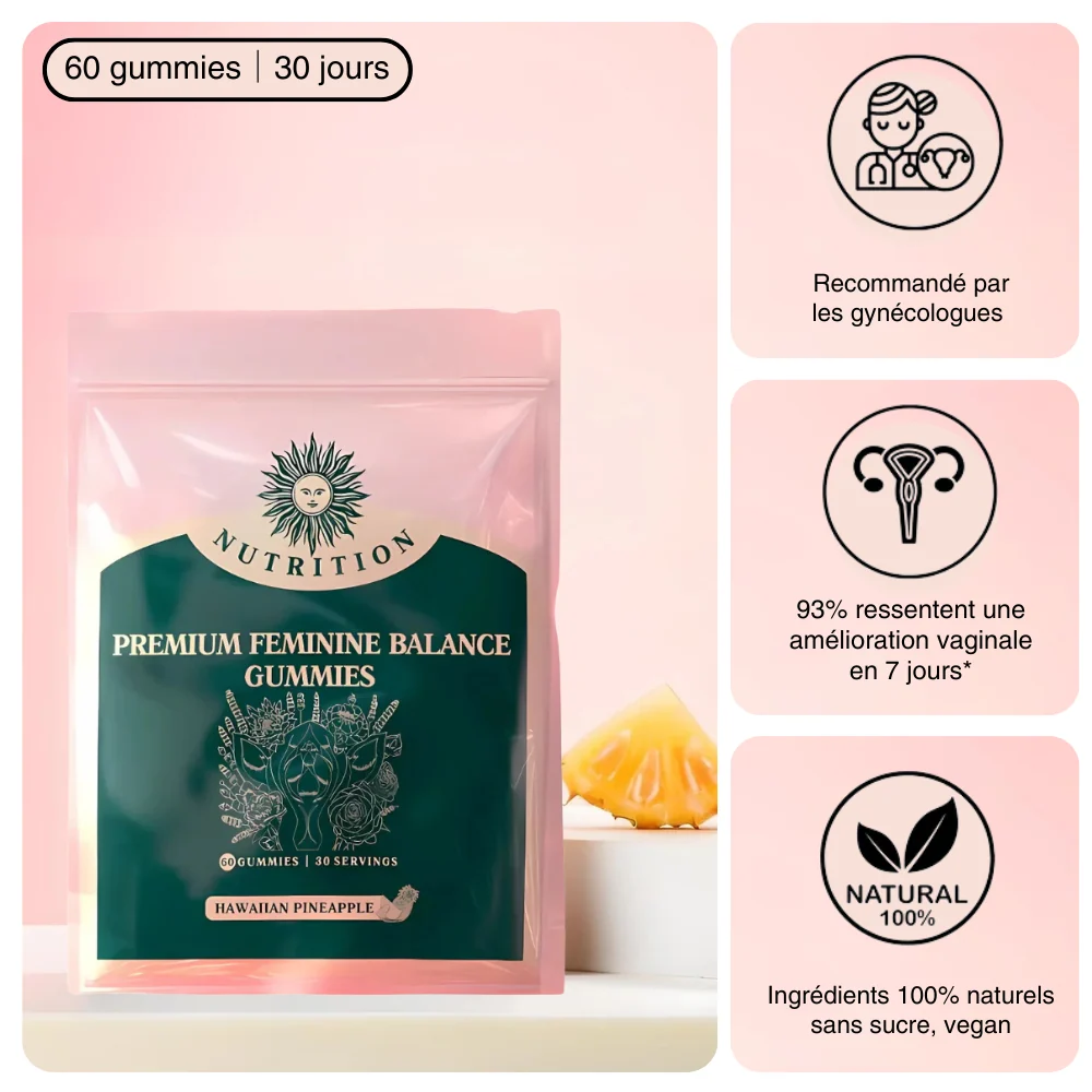 Gummies Équilibre Intime™ – Confort & Flore Féminine au Naturel